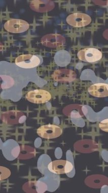 Benzersiz dijital animasyon tarzı grafikleri olan yaratıcı ortam tasarımı için yenilikçi hareket dokusu