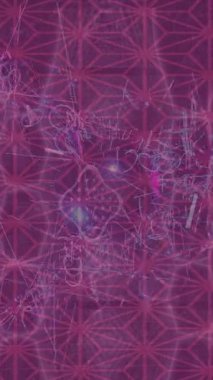 Organik desenli yüzey giriş stili video film sanatı ile soyut arkaplan tasarımı