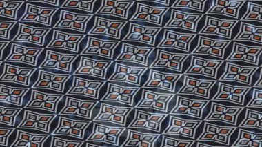 Benzersiz video giriş tasarımı projeleri için detaylı yüzey kalıbı film animasyon stili grafik girişi