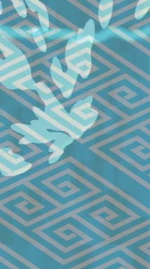 Benzersiz dijital animasyon tarzı grafikleri olan yaratıcı ortam tasarımı için yenilikçi hareket dokusu