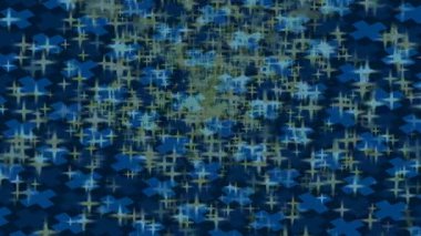 Benzersiz dijital animasyon tarzı grafikleri olan yaratıcı ortam tasarımı için yenilikçi hareket dokusu