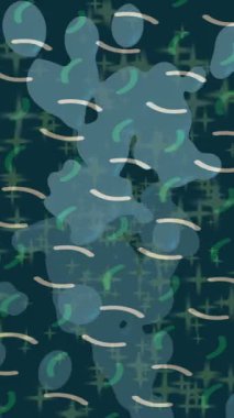 Soyut hareket desenli fütüristik video üretimi için dinamik dijital arkaplan