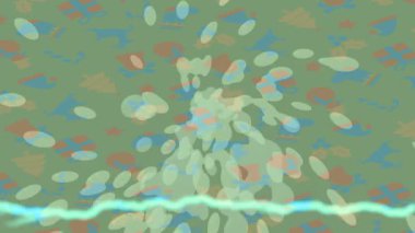 Benzersiz dijital animasyon tarzı grafikleri olan yaratıcı ortam tasarımı için yenilikçi hareket dokusu