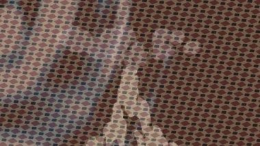 Lüks hareket projeleri için soyut tasarım stili animasyonu olan üst düzey dijital doku