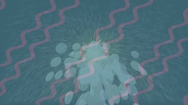 Benzersiz hareket grafikleri tasarım sanatına sahip yaratıcı film üretimi için özet bir arkaplan