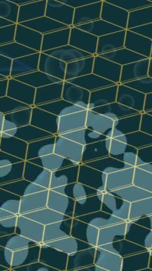 Soyut hareket desenli fütüristik video üretimi için dinamik dijital arkaplan