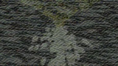 Lüks hareket projeleri için soyut tasarım stili animasyonu olan üst düzey dijital doku