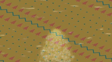 Benzersiz video giriş tasarımı projeleri için detaylı yüzey kalıbı film animasyon stili grafik girişi