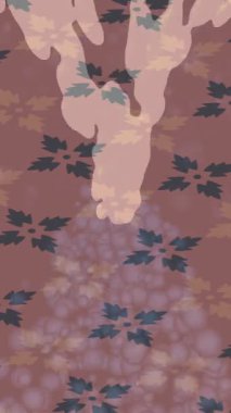 Organik desenli yüzey giriş stili video film sanatı ile soyut arkaplan tasarımı