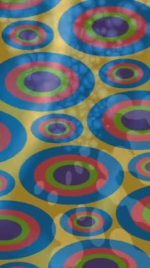 Benzersiz dijital animasyon tarzı grafikleri olan yaratıcı ortam tasarımı için yenilikçi hareket dokusu