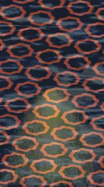 Benzersiz dijital animasyon tarzı grafikleri olan yaratıcı ortam tasarımı için yenilikçi hareket dokusu