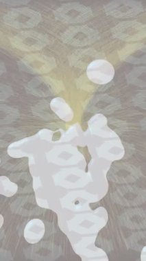 Soyut hareket desenli fütüristik video üretimi için dinamik dijital arkaplan