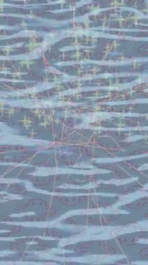 Benzersiz dijital animasyon tarzı grafikleri olan yaratıcı ortam tasarımı için yenilikçi hareket dokusu