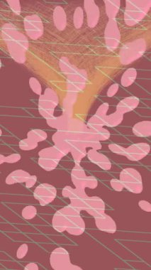 Benzersiz dijital animasyon tarzı grafikleri olan yaratıcı ortam tasarımı için yenilikçi hareket dokusu