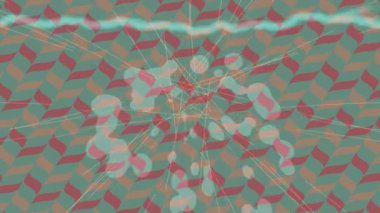 Benzersiz dijital animasyon tarzı grafikleri olan yaratıcı ortam tasarımı için yenilikçi hareket dokusu