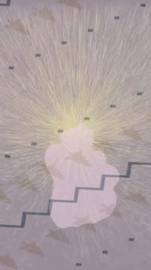 Benzersiz video giriş tasarımı projeleri için detaylı yüzey kalıbı film animasyon stili grafik girişi