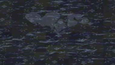 Dijital doku yüzey tasarım biçimi ile modern video animasyonu için gelişmiş hareket grafikleri