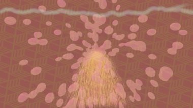 Estetik doku arkaplan tasarımı renkli hareket grafikleri ile moda film giriş profosyoneli