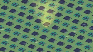 Lüks hareket projeleri için soyut tasarım stili animasyonu olan üst düzey dijital doku