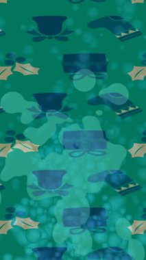 Organik desenli yüzey giriş stili video film sanatı ile soyut arkaplan tasarımı