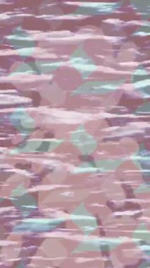 Benzersiz dijital animasyon tarzı grafikleri olan yaratıcı ortam tasarımı için yenilikçi hareket dokusu