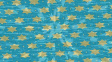 Benzersiz dijital animasyon tarzı grafikleri olan yaratıcı ortam tasarımı için yenilikçi hareket dokusu