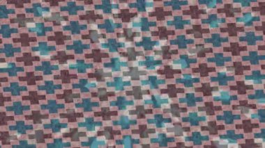 Benzersiz dijital animasyon tarzı grafikleri olan yaratıcı ortam tasarımı için yenilikçi hareket dokusu