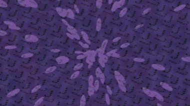 Benzersiz dijital animasyon tarzı grafikleri olan yaratıcı ortam tasarımı için yenilikçi hareket dokusu