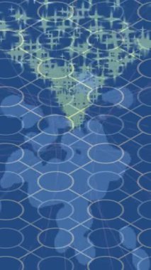 Benzersiz hareket grafikleri tasarım sanatına sahip yaratıcı film üretimi için özet bir arkaplan