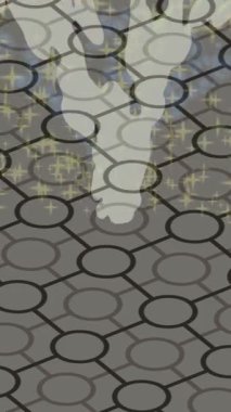 Yaratıcı video düzenleme film arkaplan tasarımı için minimalist organik hareket grafikleri