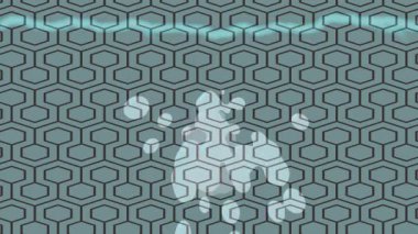 Organik desenli yüzey giriş stili video film sanatı ile soyut arkaplan tasarımı