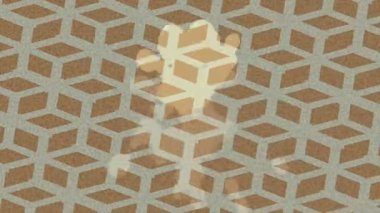 Soyut hareket desenli fütüristik video üretimi için dinamik dijital arkaplan