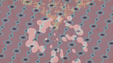 Benzersiz dijital animasyon tarzı grafikleri olan yaratıcı ortam tasarımı için yenilikçi hareket dokusu