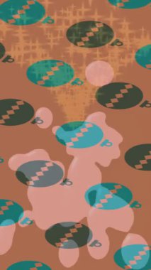 Soyut hareket desenli fütüristik video üretimi için dinamik dijital arkaplan