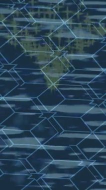 Benzersiz hareket grafikleri tasarım sanatına sahip yaratıcı film üretimi için özet bir arkaplan