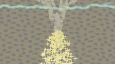 Soyut hareket desenli fütüristik video üretimi için dinamik dijital arkaplan