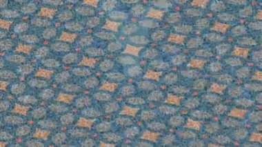 Benzersiz dijital animasyon tarzı grafikleri olan yaratıcı ortam tasarımı için yenilikçi hareket dokusu