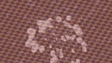 Soyut hareket desenli fütüristik video üretimi için dinamik dijital arkaplan