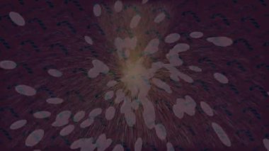 Soyut hareket desenli fütüristik video üretimi için dinamik dijital arkaplan