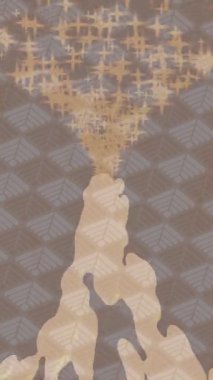 Dijital doku yüzey tasarım biçimi ile modern video animasyonu için gelişmiş hareket grafikleri