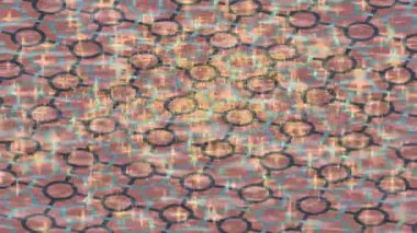 Soyut hareket desenli fütüristik video üretimi için dinamik dijital arkaplan