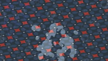 Soyut hareket desenli fütüristik video üretimi için dinamik dijital arkaplan