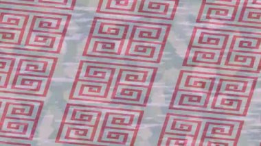 Dijital doku yüzey tasarım biçimi ile modern video animasyonu için gelişmiş hareket grafikleri