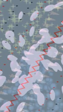 Organik desenli yüzey giriş stili video film sanatı ile soyut arkaplan tasarımı