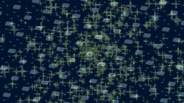 Lüks hareket projeleri için soyut tasarım stili animasyonu olan üst düzey dijital doku