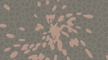 Benzersiz dijital animasyon tarzı grafikleri olan yaratıcı ortam tasarımı için yenilikçi hareket dokusu