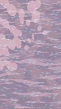 Benzersiz dijital animasyon tarzı grafikleri olan yaratıcı ortam tasarımı için yenilikçi hareket dokusu