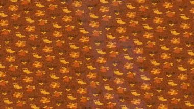 Benzersiz dijital animasyon tarzı grafikleri olan yaratıcı ortam tasarımı için yenilikçi hareket dokusu