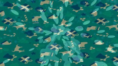 Estetik doku arkaplan tasarımı renkli hareket grafikleri ile moda film giriş profosyoneli