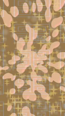 Dijital doku yüzey tasarım biçimi ile modern video animasyonu için gelişmiş hareket grafikleri